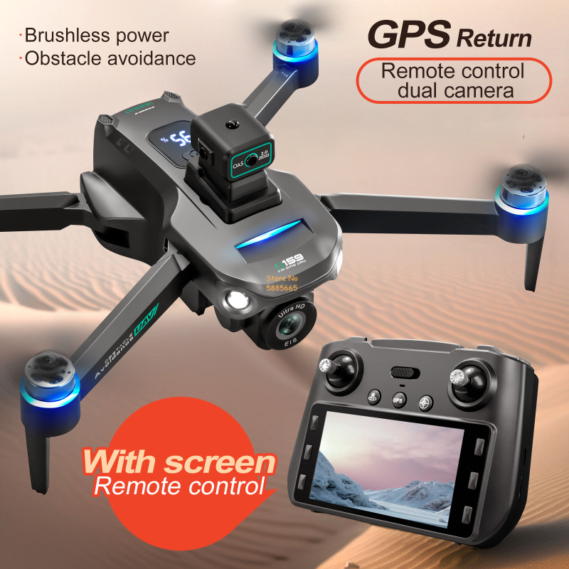 Drone Controller Screen - 8K Çift Kamera 5G WIFI FPV