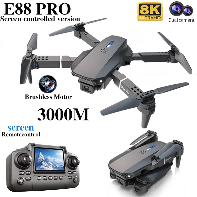 Profesyonel E88 PRO Drone ekra - Drone Controller Screen incelemesi ve fiyatı