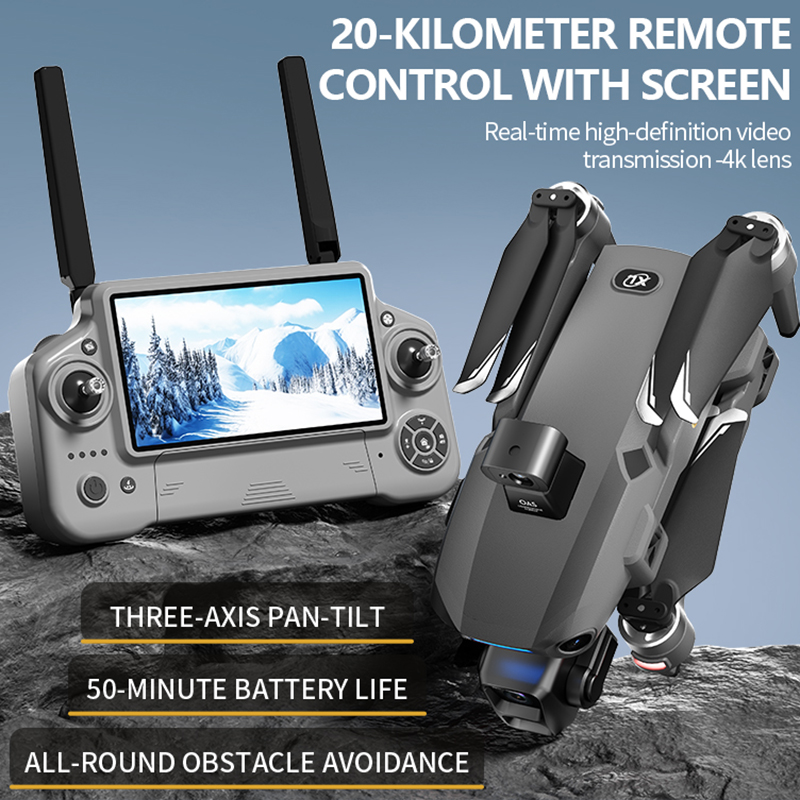 2026 Yeni 8K Çift Kameralı Dro - Drone Controller Screen incelemesi ve fiyatı